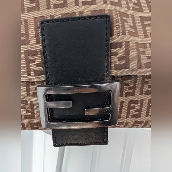 Fendi Zucca Mamma Baguette Flap Bag - Picture 7 of 14